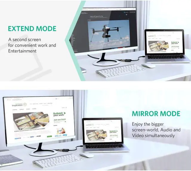 Alt view image 6 of 8 - ESTONE Mini DisplayPort (Thunderbolt 2.0) to HDMI Cable male to female Full HD 3K&4K, suitable for Apple MacBook Pro MacBook Air, Microsoft Surface Pro 4 Pro 3, Google Chromebook - Black