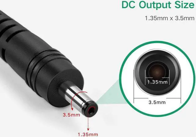 Alt view image 4 of 8 - ESTONE 5V 2A AC to DC Power Supply Adapter with 1.35mm x 3.5mm Connector Plug for Led Strip, String Lights, Wireless Router, LCD, Hub, Switches, CCTV Cameras, Android TV Box
