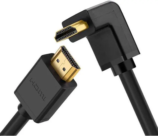 Main image of ESTONE HDMI Cable, Right Angle 270 Degree Elbow Support 4K 60Hz 2K 2160p 1440p 1080p 3D ARC Ethernet Video Gaming Xbox One PS4 & 4K Apple TV HDTV Projector, 4.9 Feet