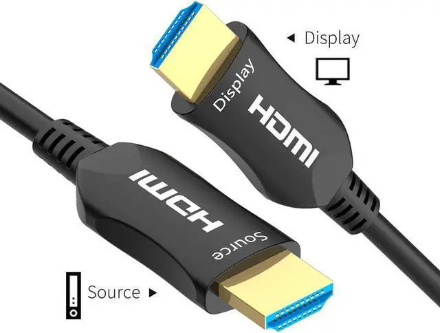 Alt view image 5 of 7 - ESTONE Fiber HDMI Cable , 4K@60Hz 18.2Gbps High Speed HDMI Fiber Optic Cable HDMI 2.0b Fiber Optic Cable ARC, HDCP2.2, 3D, Subsampling 4:4:4/4:2:2/4:2:0 Slim and Flexible HDMI  - 66ft(20meters)