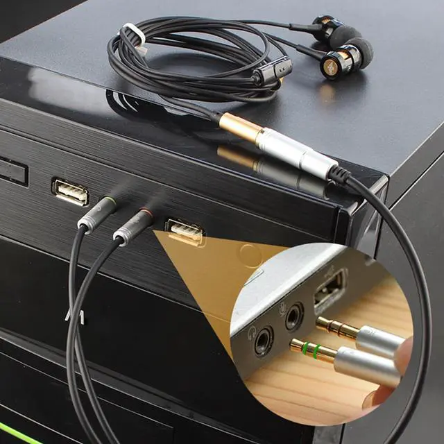 Alt view image 7 of 8 - ESTONE  (2 Pack) 3.5mm Jack Adapter CTIA - Y Splitter Audio Cable with Separate Microphone and Headphone Connector Compatible for PC, PS4 Gaming Headset- 1Ft/30cm, (Rose Pink)