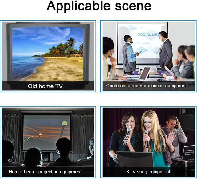 Alt view image 6 of 8 - ESTONE RCA to HDMI, AV to HDMI,  1080P Mini RCA Composite CVBS AV to HDMI Video Audio Converter Adapter for Xbox PS3 PS4 STB VHS VCR Camera DVD Game Console, Black