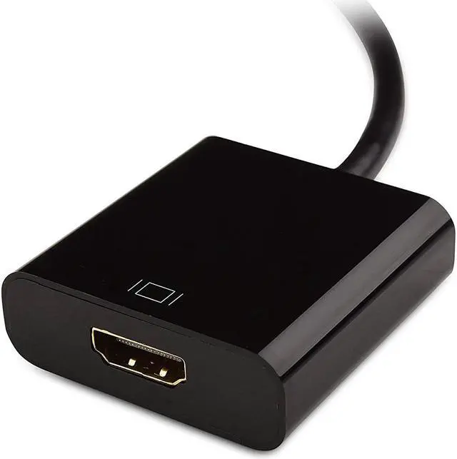 Alt view image 3 of 8 - ESTONE DisplayPort to HDMI Adapter 1080P@60Hz, Gold Plated Connectors, Male to Female, DP to HDMI Video Converter for Laptop Desktop for Dell Lenovo HP Laptop to Monitor HDTV Projector - Black