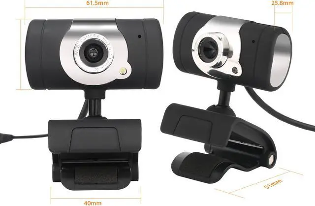 Alt view image 4 of 8 - HXSJ New USB 2.0 Web Camera HD 640*480 Resolving power Webcam MIC for MINI/PC Black and Silver High Quality