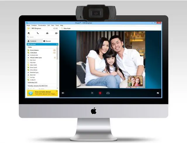 Main image of HXSJ  USB 2.0 Webcam Clip-on, 480p 640 * 480 Dynamic resolution Digital Video HD Web Camera with Microphone for Desktop Computer PC Laptop Skype (Black)