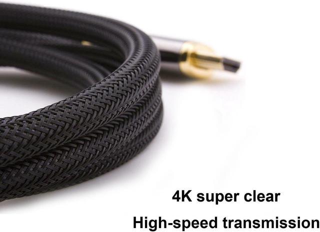 Alt view image 5 of 7 - ESTONE High Speed HDMI Cable, 4K HDMI Cable HDMI 2.0 Cable 1080P, Nylon Braided Cover Supports Ethernet, 4K, Ultra HD, 3D, HDR, Audio Return Channel for PC, 3D TV, Xbox 360, PS3, PS4 ect-(6.5ft/2M)