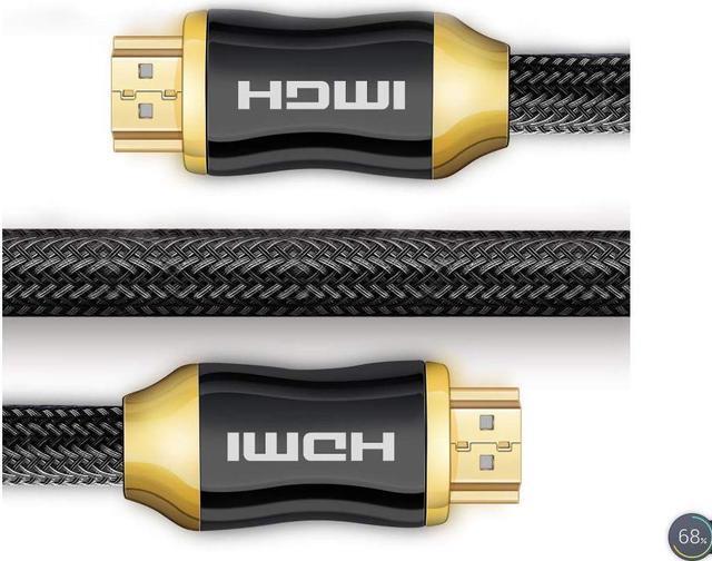 Alt view image 3 of 7 - ESTONE High Speed HDMI Cable, 4K HDMI Cable HDMI 2.0 Cable 1080P, Nylon Braided Cover Supports Ethernet, 4K, Ultra HD, 3D, HDR, Audio Return Channel for PC, 3D TV, Xbox 360, PS3, PS4 ect-(6.5ft/2M)