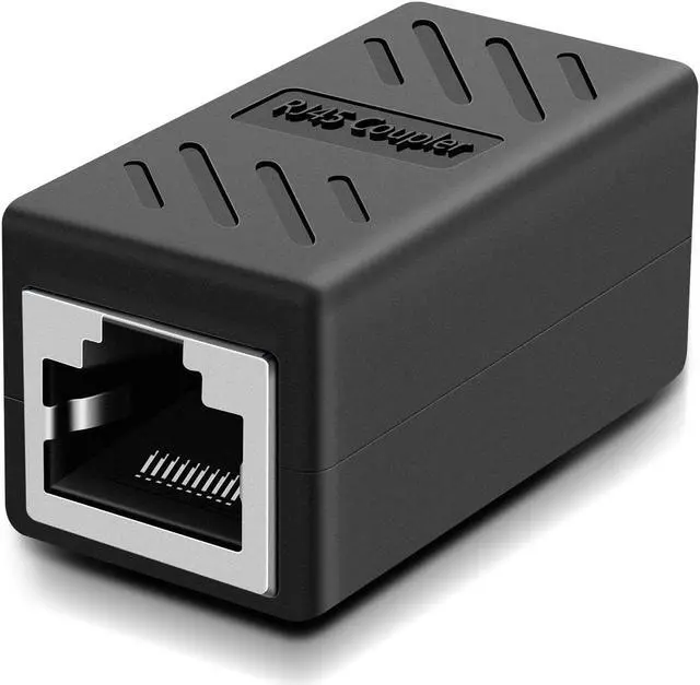 Alt view image 3 of 8 - ESTONE RJ45 Coupler, Network Coupler, Ethernet Connectors, Hielded in-Line Coupler for Cat7/Cat6/Cat5e/Cat5 Ethernet Cable Extender Connector - Female to Female (Black-2 Pack)