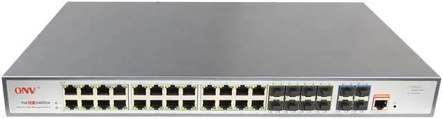 Main image of 36 port 10G Managed L2+ Core PoE Switch 10/100/1000M PoE RJ45/Gigabit SFP ports ONV-POE36036PFM