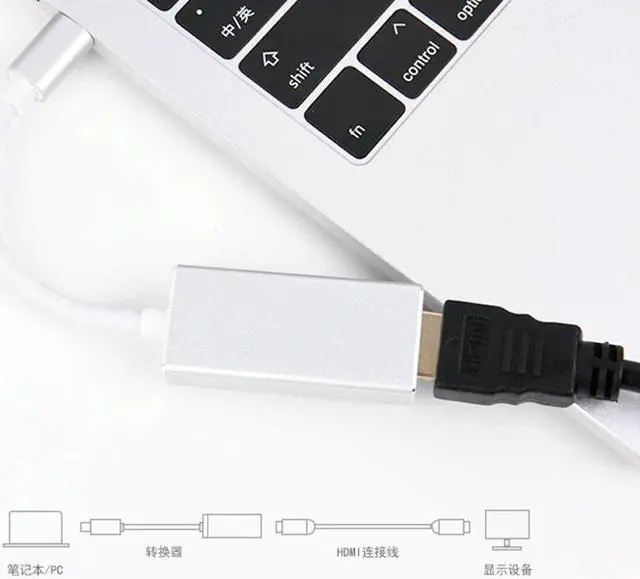 Alt view image 7 of 7 - PD Digital AV Multiport Adapter Converter USB3.1 Type-C to HDMI 1080P HD Hubs