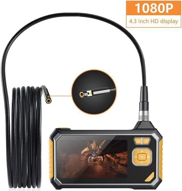 Main image of Inskam113-2 Dual-lens 10M 4.3-inch Large Screen Borescope HD 1080P Hard Wire  + IP67 Waterproof for Car Sewer Air Conditioner Mechanical Maintenance-10M