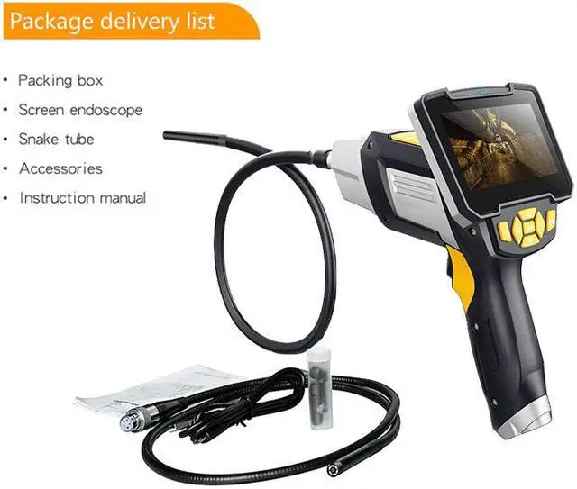 Alt view image 3 of 6 - Inskam112-2 5M Gun style Dual-lens Borescope HD 1080P 4.3-inch HD display Dual-cameras + IP67 Waterproof  for Car Sewer Air Conditioner Mechanical Maintenance-5M