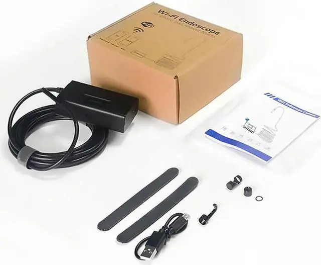 Alt view image 7 of 7 - 109-11.5mm-1m Upgrade 5.0MP HD WiFi Borescope Semi-Rigid Hard Wire Inspection Camera with Auto Focus HD Snake  Camera for Android and iOS Tablet