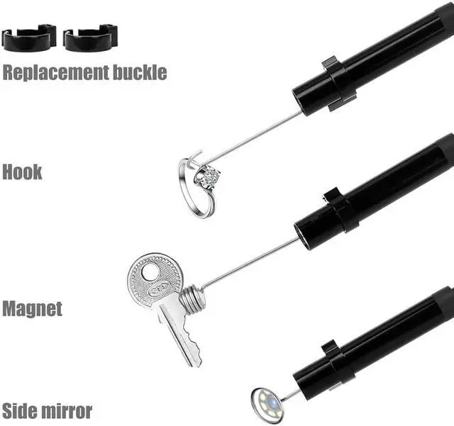 Alt view image 2 of 7 - P40-3.9mm-2m  HD1080P 3.9MM Lens Screen Inspection Endoscope Camera 2600mAh IP67 Waterproof Borescope 4.3 inch IPS Screen Car Monitor 6LED