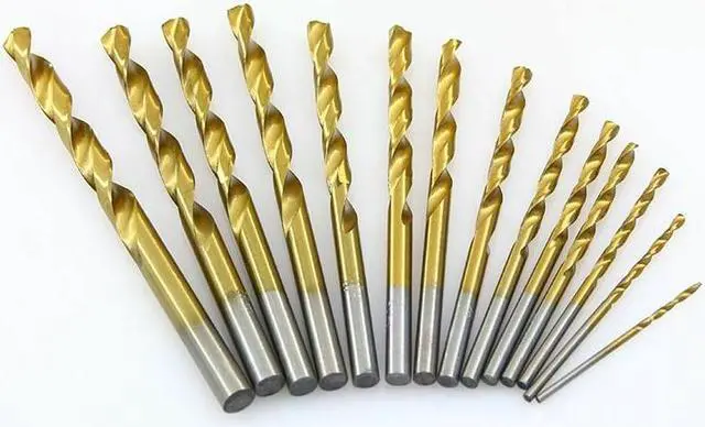 Alt view image 4 of 7 - NEW 50x 1/1.5/2/2.5/3mm HSS High Speed Steel Drill Bit Set Tools Titanium Coated