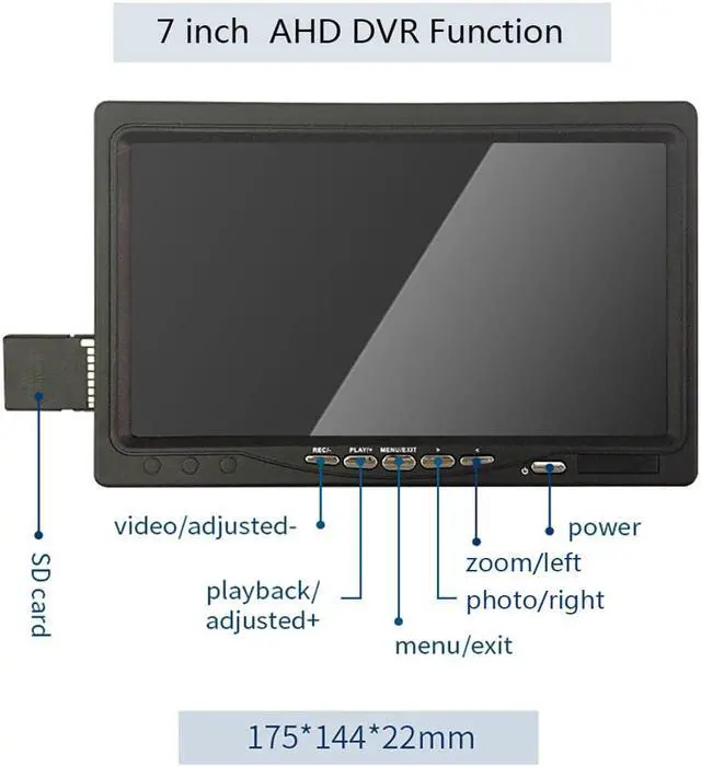 Alt view image 2 of 7 - VisiPower Draining plumbing Wire inspection/ Sewer Pipe Inspection Camera/Pipeline Industrial Endoscope/7" Monitor/DVR video recording/12PCS LED Lights /16GB SD Card/8 hours continuous use/30m/98ft