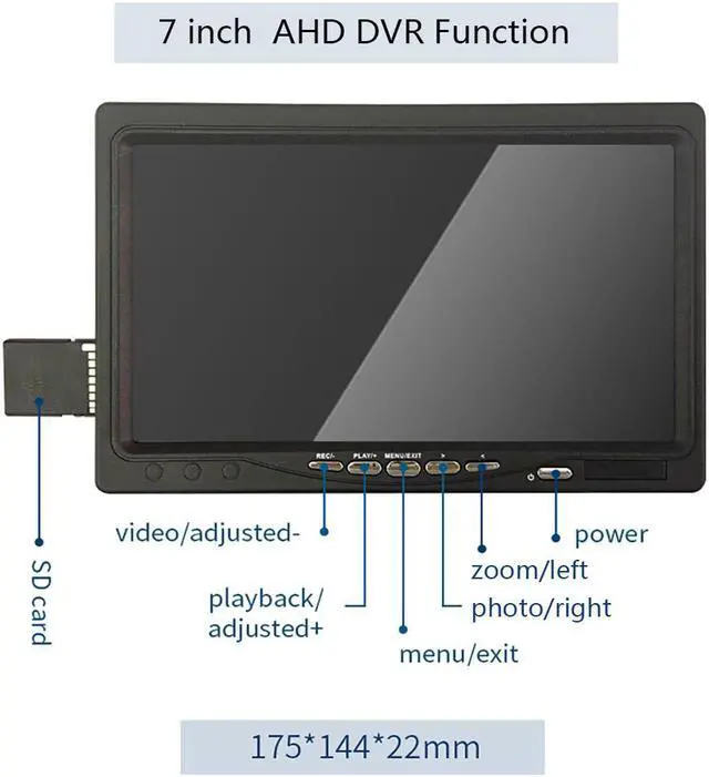 Alt view image 2 of 7 - VisiPower Draining plumbing Wire inspection/ Sewer Pipe Inspection Camera/Pipeline Industrial Endoscope/7" Monitor/DVR video recording/12PCS LED Lights /16GB SD Card/8 hours continuous use/40m/131ft