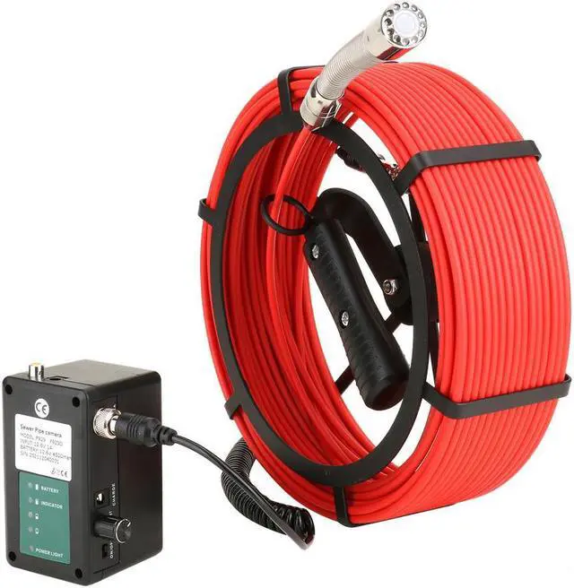Alt view image 3 of 7 - Draining plumbing,Wall,Wire inspection/ Sewer Pipe Inspection Camera/Pipeline Industrial Endoscope/7" Monitor/DVR video recording/12PCS LED Lights /16GB SD Card/8 hours continuous use/20m Cable length