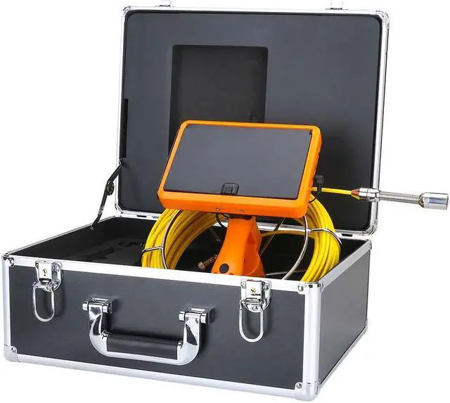 Main image of VisiPower AHD1080P 7" Touch Screen Pipe Sewer Inspection Video1080P HD Camera,6W LED Light,Meter Counter/Video recording / Wifi / Photo Editing 30m/98ft Cable Length