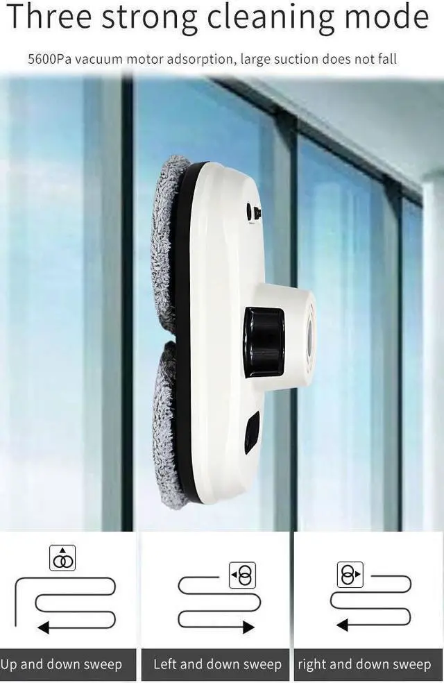 Alt view image 2 of 11 - Remote Control Smart Robot household High Rise Windows  Cleaner Glass Blot Dust Cleaning machine Y33  hands-free