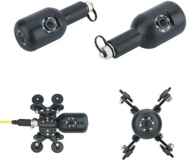 Alt view image 6 of 7 - 1080P HD Dual Lens Endoscope 9inch Inspection DVR Video Camera 16GSD card, Sewer Pipeline 30m cable length,4500MA built-in battery