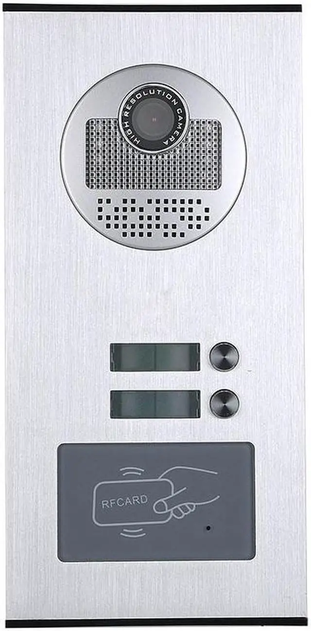 Alt view image 3 of 7 - Wired WIFI 7 Inch Monitor BUS 2 Wire Video Door Phone Intercom systems Kit for home 2 Units Apartment Night Vision Support Remote APP Doorbell,1 Doorbell + 2 Monitor