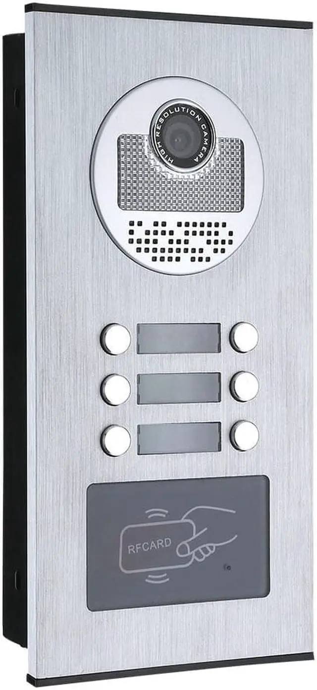Alt view image 3 of 7 - Wired WIFI 7 Inch Monitor BUS 2 Wire Video Door Phone Intercom systems Kit for home 2 Units Apartment Night Vision Support Remote APP Doorbell, 1 doorbell + 6 monitor