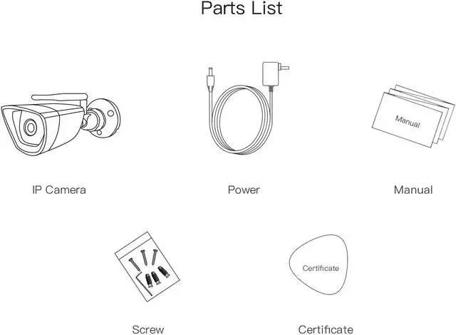 Alt view image 5 of 7 - 3MP wireless WiFi 1080p Night vision H264 Remote monitoring, rainproof and dustproof 2.4GHz WIFI + RJ45 cloud storage IP Camera