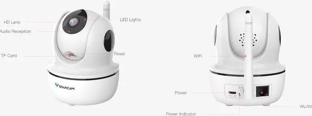 Alt view image 5 of 7 - 4MP CMOS wireless two-way voice Night vision TF card rainproof and dustproof 2.4G+5.8G WIFI + RJ45 cloud storage IP Camera 4mm CS26Q