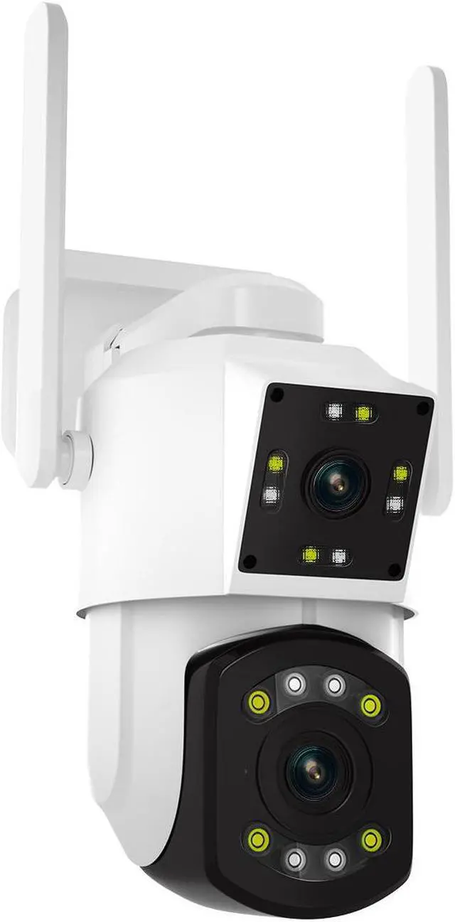 Alt view image 8 of 14 - WiFi 3MP dual lens dual light Pan/Tilt Motion Detection Outdoor Smart Alarm IR IP Camera 2 Way Audio IP66