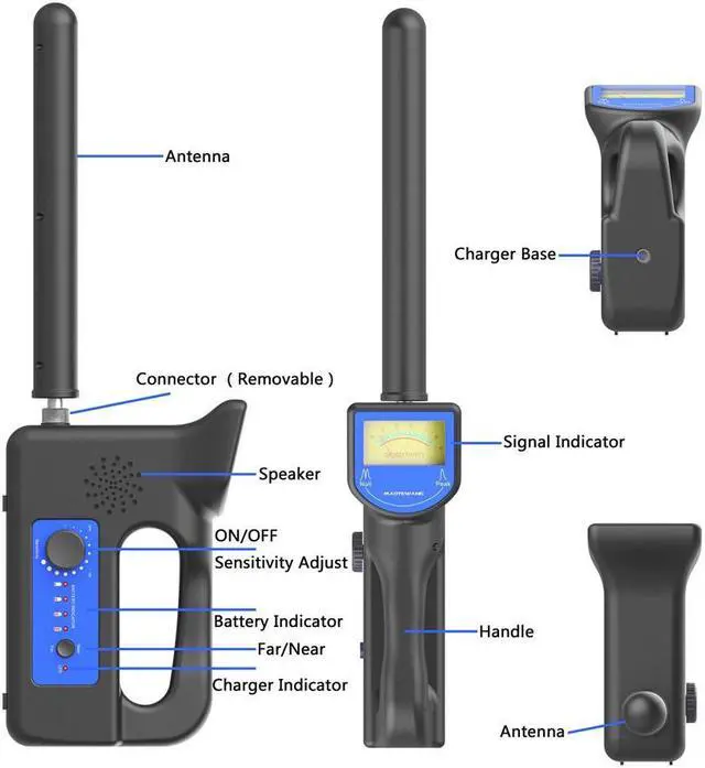 Alt view image 4 of 7 - 512HZ Locator Receiver for Sewer Drain Pipe Pipeline Endoscope Inspection Camera Head, sond transmits a 512Hz signal that locator, allowing you to pinpoint the transmittersposition underground