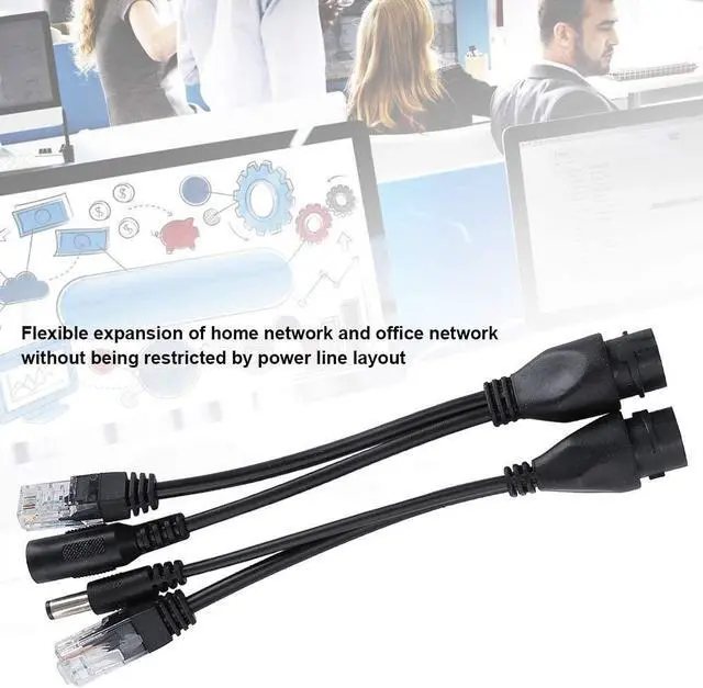 Alt view image 3 of 7 - 5PCS PoE Injector POE Splitter Kit DC12V Adapter Cable Standard Network for Surveillance Camera CCTV IP Camera