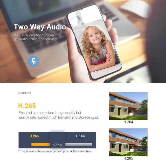 Alt view image 6 of 7 - 4MP Dual Lens one fixed one can move Robot Dog Binocular Wifi IP Smart Camera Pan 355° /Tilt 75° Phone APP Sound Alarm cloud storage two-way audio color night vision Mobile detection human recognition