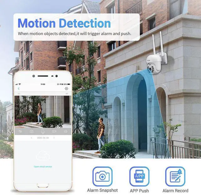 Alt view image 4 of 7 - WNK714 Wireless Security System Camera Monitoring kit,8CH NVR 1pcs + 4pcs 3MP Dome Indoor Camera, Dual Light Source, 2-Way Audio IR Motion Detection Alarm Push, Night Vision Remote Camera kit