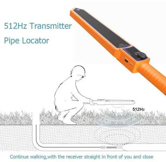 Alt view image 13 of 14 - 7" Monitor  DVR  Sewer Pipe Inspection Video Camera with Auto Self Leveling 512HZ  Pipe Locator  22MM IP68 HD 1000TVL Camera 12PCS LED Lights Cable Length 30M
