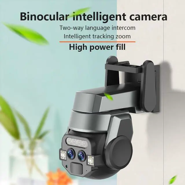 Main image of VisiPower Outdoor Dual Lens 3+3MP WiFi Full Color HD 360° 10x Zoom Security  IP PTZ Camera, Home Security Outside Color Night Vision Dual Camera Motion Light Alarm Floodlight Waterproof