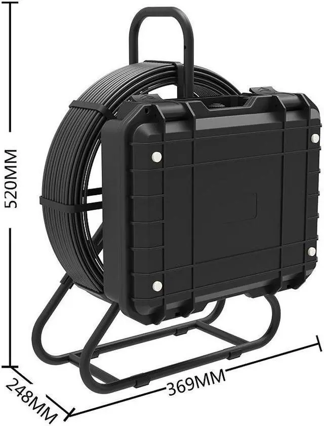 Alt view image 7 of 7 - VisiPower 10" 2MP Screen Pipe Sewer Drain Inspection Video Recording Meter Counter Keyboard Auto Self Leveling 512HZ TRANSMITTER Industrial Endoscope Borescope 5mm Cable Length 20m/65ft Camera