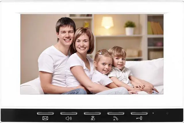 Main image of VisiPower 7" Monitor Wired Multi Room Unlock Visual Intercom System Villa Apartment Doorbell with Night Vision and Mobile Phone NFC unlocking, 1* outdoor doorbell + 1* indoor monitor