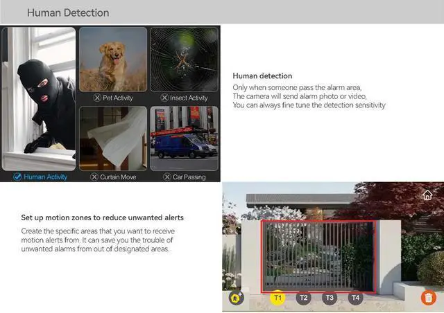 Alt view image 4 of 7 - 2pin-Wired 2MP HD Indoor 7" WiFi Monitor Smart Home Video Doorbell Intercom System, Remote APP Phone Unlock Video Record Motion Detect 2-Way Talk IR Camera Black Door Bell 1x doorbell + 1x 7" Screen