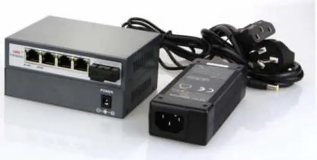 Alt view image 3 of 3 - ONV-POE31004PF-at 4 PoE IEEE802.3at 5-Port SC Fiber Port Media Converter Switch