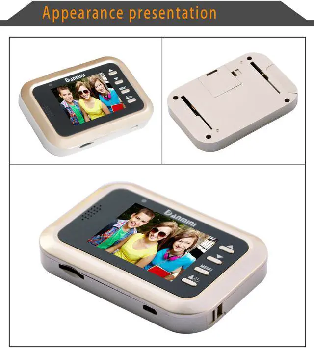 Alt view image 2 of 7 - Danmini Q8 2.4inch Color Screen No Disturb Peephole Viewer