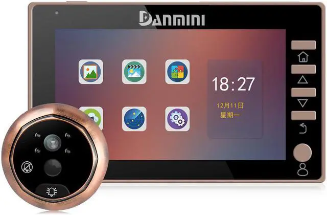 Main image of 3MP 4.5" Color Screen 170 degrees wide angle Doorbell No Disturb Peephole Viewer