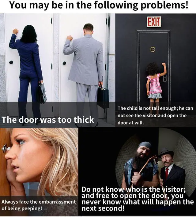 Alt view image 5 of 7 - 3MP 4.5" Color Screen 170 degrees wide angle Doorbell No Disturb Peephole Viewer