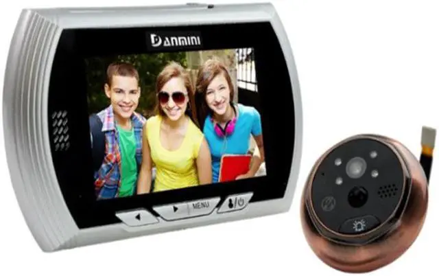 Main image of Danmini YB-43AHD-M-sliver 4.3 inch Screen 1.0MP Door Peephole Viewer, Support TF Card