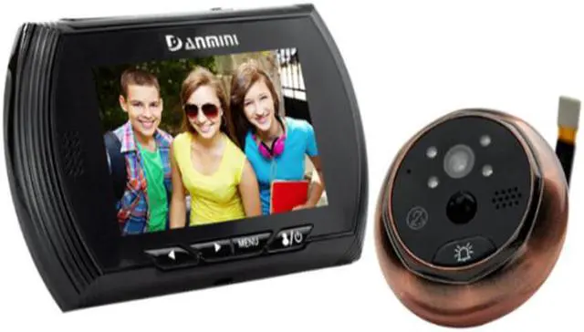 Main image of Danmini YB-43AHD-M-black 4.3 inch Screen 1.0MP Door Peephole Viewer, Support TF Card