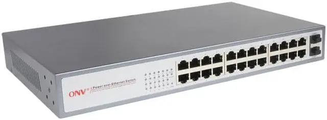 Alt view image 4 of 6 - ONV-POE33024PFB 24*10/100M PoE Ports + 2*10/100/1000M SFP Ports PoE Switch support IEEE802.3af/at