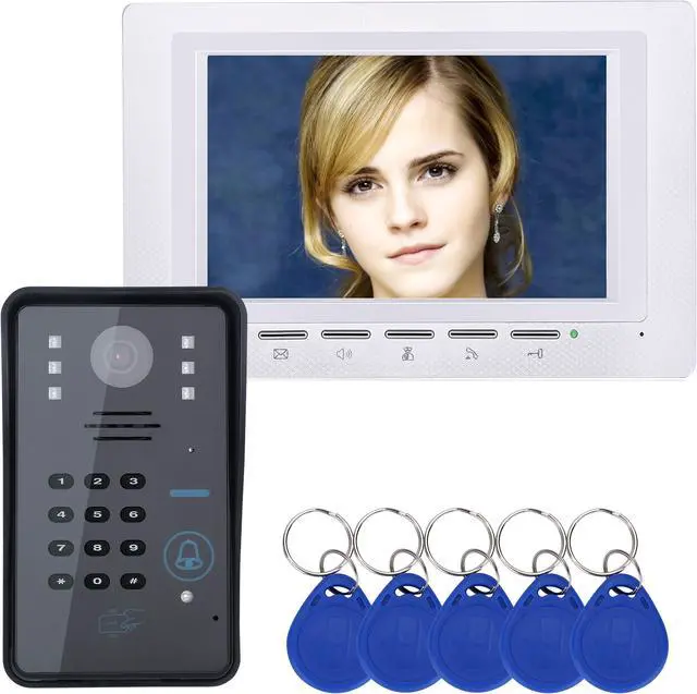 Main image of 7 Inch RFID Password Video Door Phone Intercom Doorbell With IR Camera 1000 TV Line Access Control System