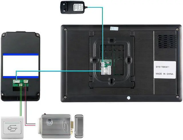 Alt view image 6 of 7 - 7 inch color TFT LCD Video Door Phone Intercom Doorbell With IR Camera 1000 TV Line