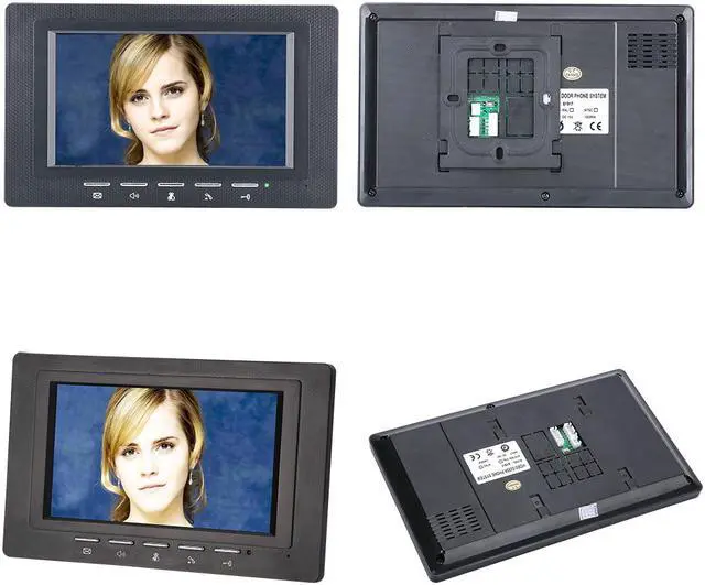 Alt view image 2 of 7 - 7 inch color TFT LCD Video Door Phone Intercom Doorbell With IR Camera 1000 TV Line