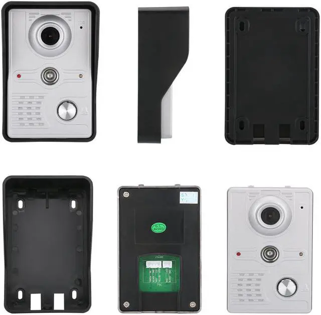 Alt view image 5 of 7 - 7" color TFT LCD 2 Monitors Video Door Phone Doorbell Intercom Kit 1-camera 2-monitor Night Vision with IR-CUT HD 700TVL Camera